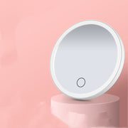 Led Fill Light Portable Makeup Small Mirror With Light Portable Dormitory Desktop Handheld Dressing