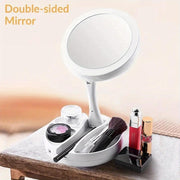 LED Illuminated Makeup Mirror, High-definition Desktop Vanity Mirror, A Must-have For Girls' Dormitories And Bedrooms.