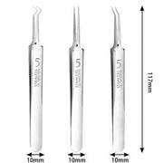 8pcs Ultra-fine Beauty Salon Acne Needle Tool Set featuring stainless steel tools designed for acne treatment.