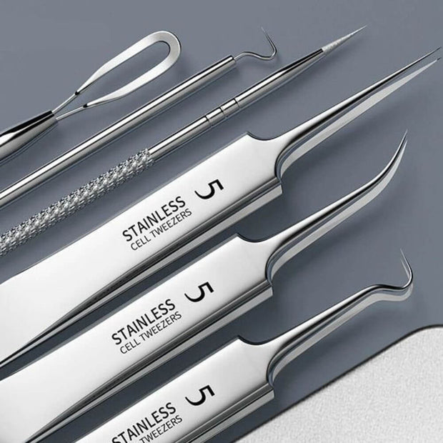 8pcs Ultra-fine Beauty Salon Acne Needle Tool Set