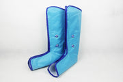 Air pressure leg massager device featuring a blue and purple design for enhanced comfort and relaxation.