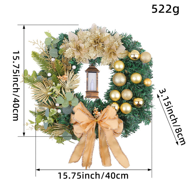 Christmas Light Wreath Door And Window Decoration Vine Ring
