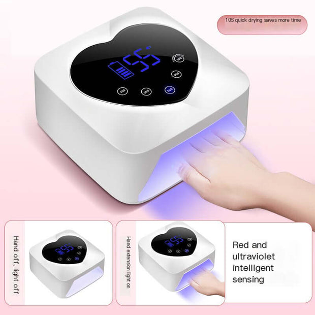 X20 Wireless Nail Lamp with Rechargeable Lithium Battery for quick drying and smart UV/LED nail care.