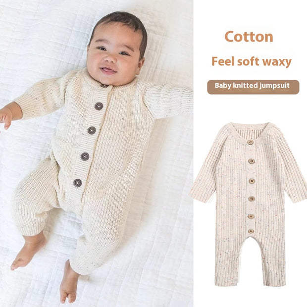 Babies' Knit Jumpsuit Sweater Spring And Autumn