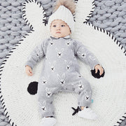 Babies' Knit Jumpsuit Spring And Autumn Sweater