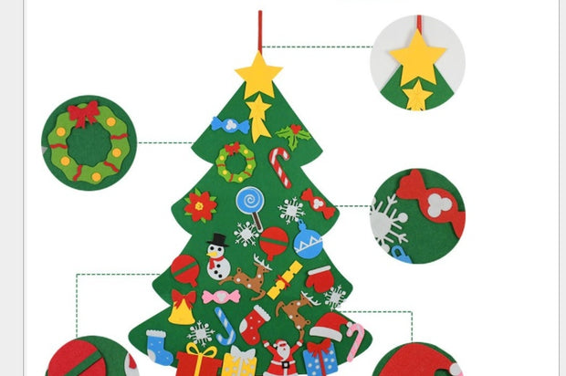 Oversized Christmas Decorations DIY Felt Cloth Christmas Tree