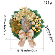 Christmas Light Wreath Door And Window Decoration Vine Ring