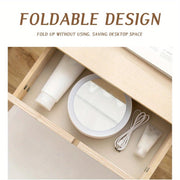 LED Illuminated Makeup Mirror, High-definition Desktop Vanity Mirror, A Must-have For Girls' Dormitories And Bedrooms.