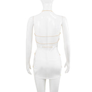 Net Cloth Hanging Neck Strap Metal Decoration Hollow Out