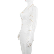 Net Cloth Hanging Neck Strap Metal Decoration Hollow Out